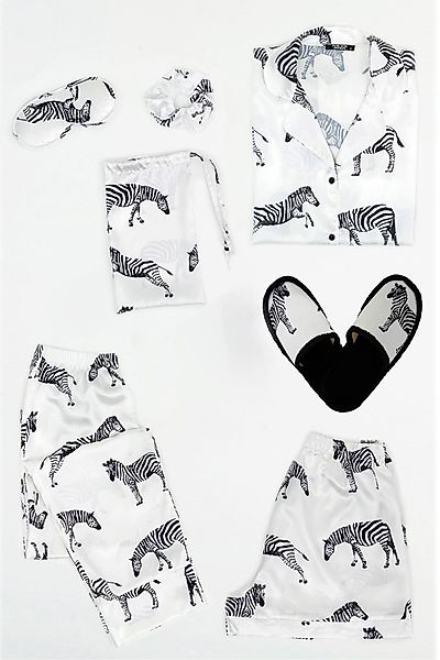 For You Moda Pyjama 7-teiliges weißes günstig online kaufen