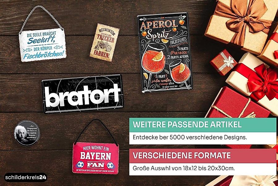 schilderkreis24 Metallschild Blechschild Offizieller Bremen Fan 28x12cm günstig online kaufen