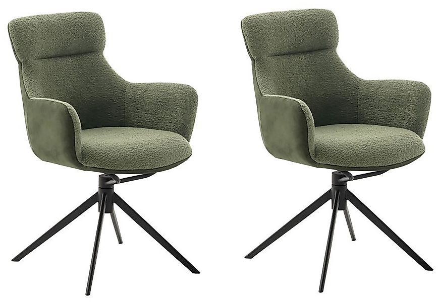MCA furniture Esszimmerstuhl »PELION« () Feingewebe (2er-Set), drehbar 360° günstig online kaufen