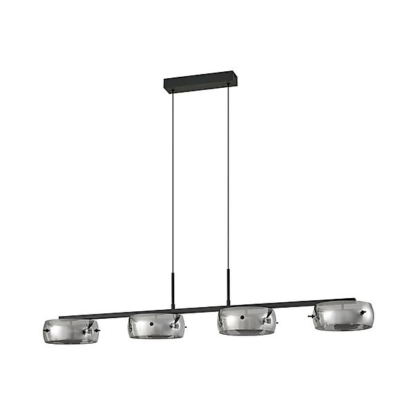 Lucande LED Pendelleuchte Martis 10043440 Dimmbar Modern in Schwarz aus Gla günstig online kaufen