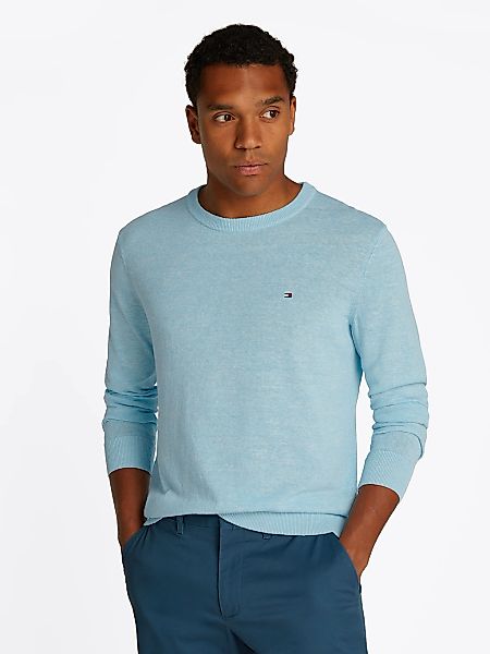 Tommy Hilfiger Rundhalspullover "COTTON LINEN CREW NECK" günstig online kaufen