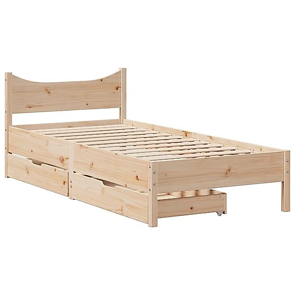 vidaXL Bett Massivholzbett mit Schubladen 90x200 günstig online kaufen