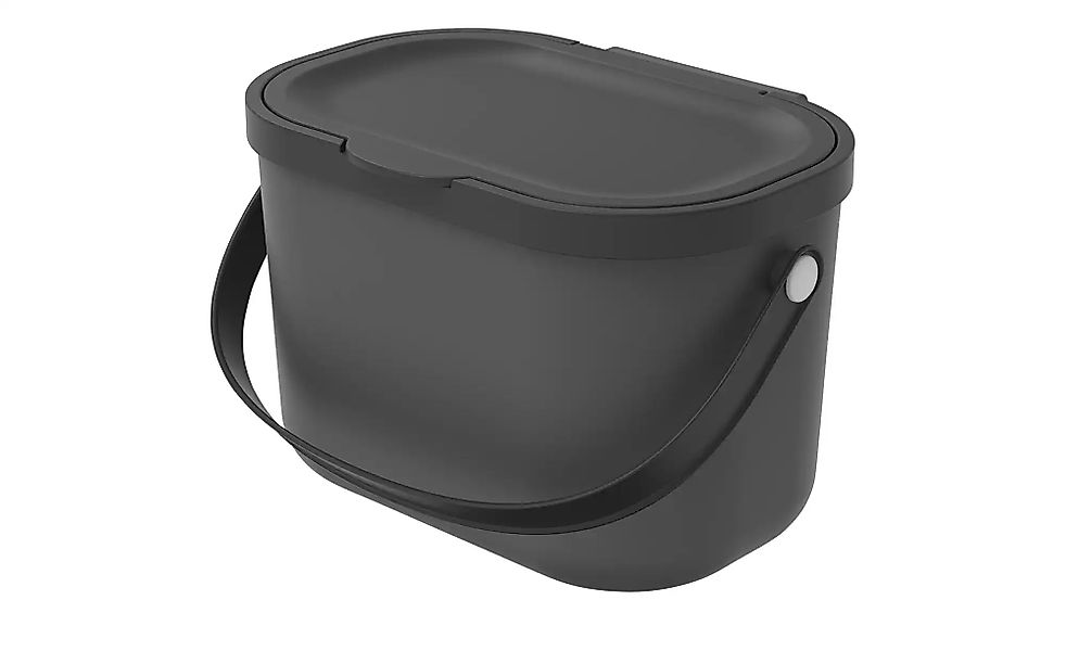 Rotho Müllsystem  Albula ¦ grau ¦ Kunststoff ¦ Maße (cm): B: 22,2 H: 17,2 T günstig online kaufen