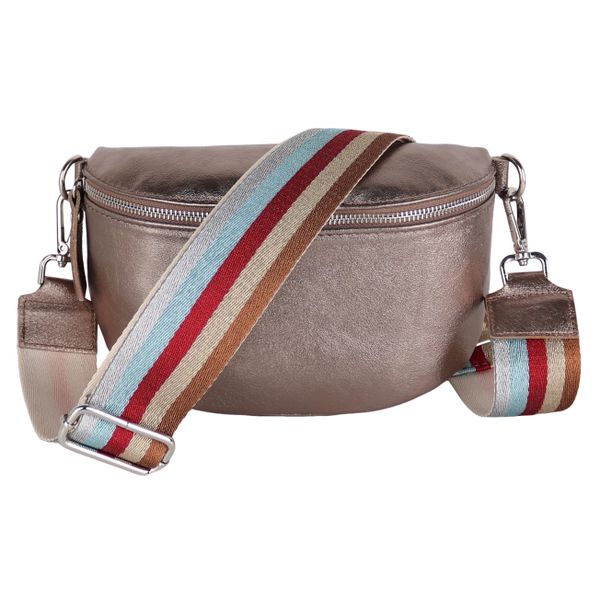 MIRROSI Bauchtasche mit GOLDENER Reißverschluss Damen, günstig online kaufen