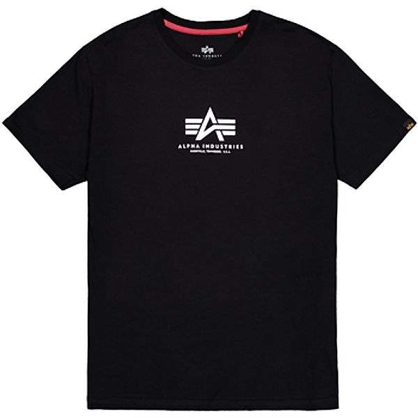 Alpha Industries  T-Shirts & Poloshirts Basic T Mid Logo - black günstig online kaufen