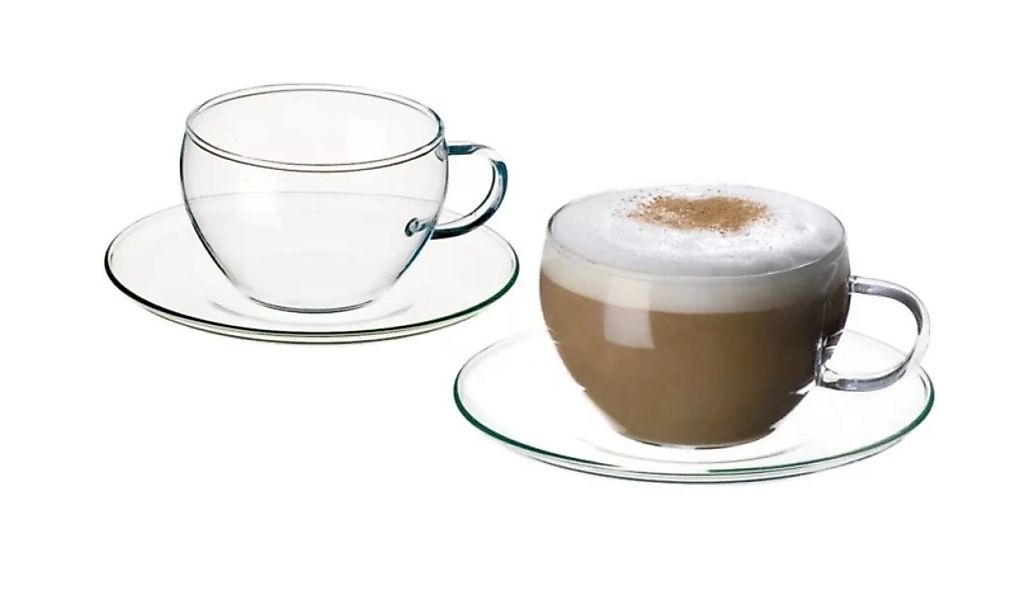 Cappuccinotasse mit Unterteller 4er Set günstig online kaufen