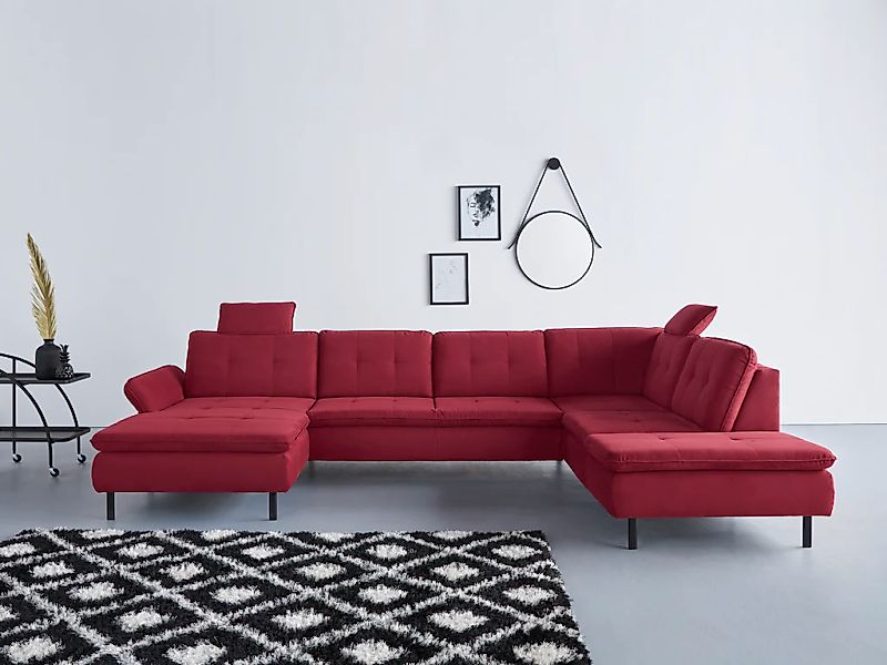 Home affaire "Birkholm U-Form" Armlehnverstellung, auch in Easy Clean Bezug günstig online kaufen