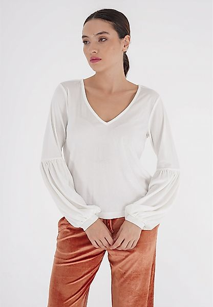 freshlions Langarmshirt "Viveka", 1 Stk. aus samtig, weichem Stoff hergeste günstig online kaufen