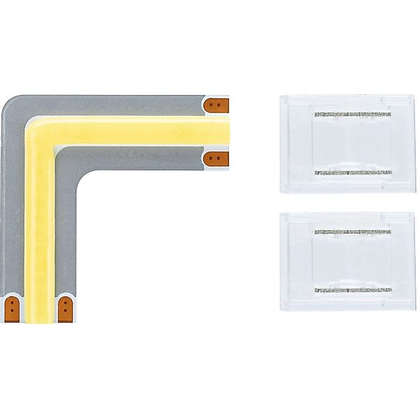 Paulmann "MaxLED 500 LED Strip Erweiterung COB Ecke 90° Tageslichtweiß 0,3W günstig online kaufen