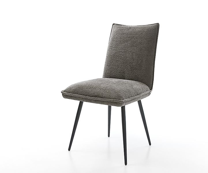 Esszimmerstuhl Lelio-Flex Bouclé Soft Schlamm 4-Fuß konisch Schwarz Taschen günstig online kaufen