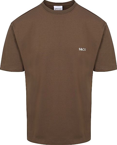Supply & Co T-Shirt Backprint Braun - Größe S günstig online kaufen