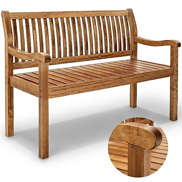 tillvex Gartenbank Holz Parkbank Massiv Sitzbank günstig online kaufen