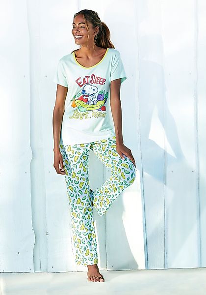 Peanuts Pyjama, (2 tlg.), mit Snoopy-Print günstig online kaufen