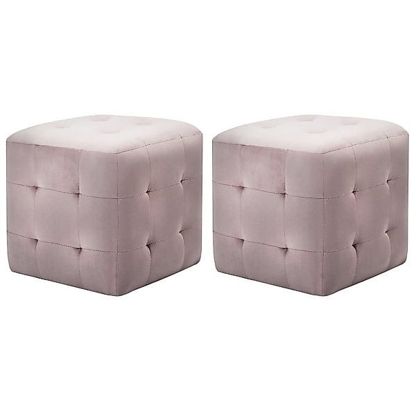 vidaXL Polsterhocker Pouf 2 Stk. Rosa günstig online kaufen