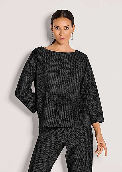 MADELEINE Langarmshirt Halbarm Glanzgarn-Oberteil günstig online kaufen