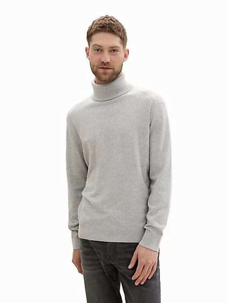 TOM TAILOR Rollkragenpullover in melierter Optik günstig online kaufen