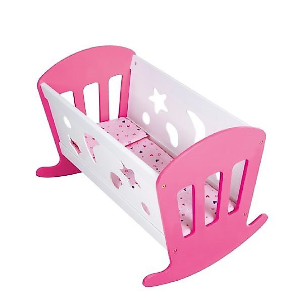 Otto Simon Puppenbett Schaukelbett (1tlg), mit Holz-Aussparungen an den Sei günstig online kaufen