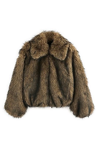 Next Fellimitatjacke Jacke aus Kunstfell mit Reißverschluss, Kurzgröße (1-S günstig online kaufen