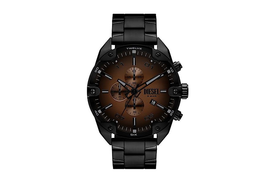 Diesel Chronograph SPIKED DZ4691, Quarzuhr, Armbanduhr, Herrenuhr, Edelstah günstig online kaufen