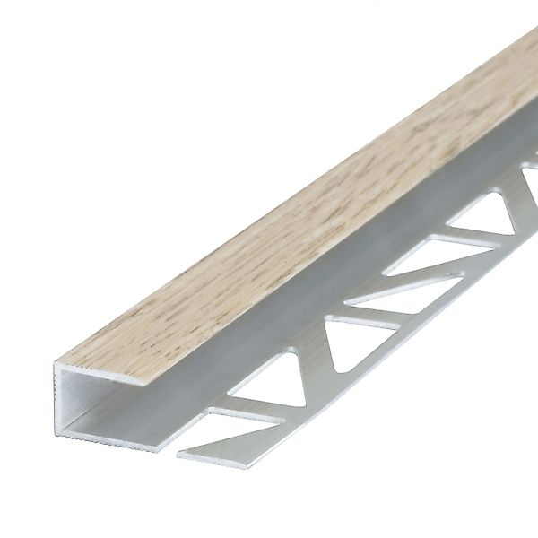 Dalsys Abschlussprofil 100cm Aluminium Eiche Hell Abschlussleiste günstig online kaufen