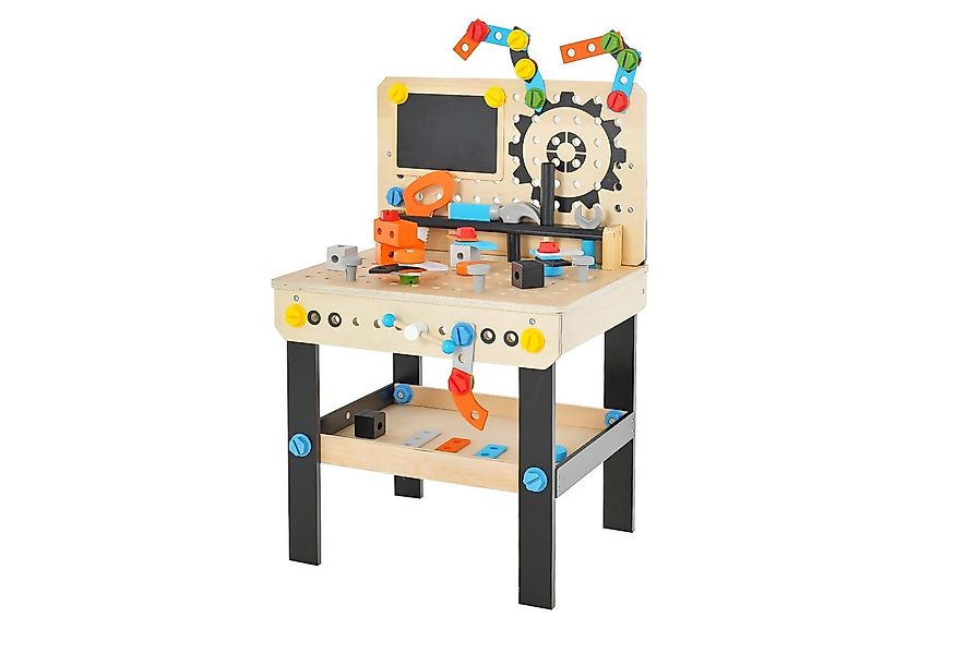 COSTWAY Spielwerkbank Spiel-Werkzeugstation, mit 75 Teile & Zubehör günstig online kaufen