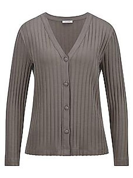 Shirtjacke V-Ausschnitt Efixelle beige günstig online kaufen