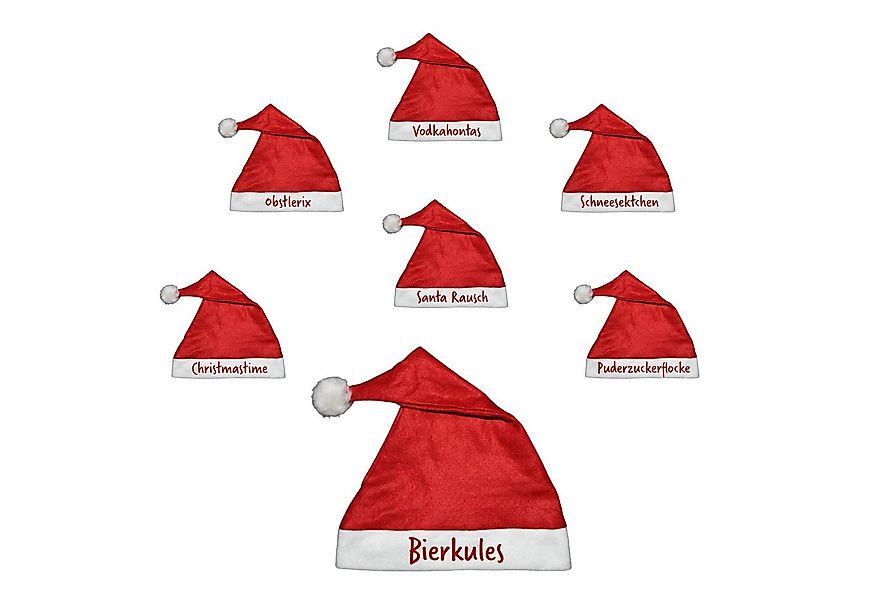 Deggelbam Bommelmütze Weihnachtsmannmütze Nikolausmütze mit lustiger Aufsch günstig online kaufen