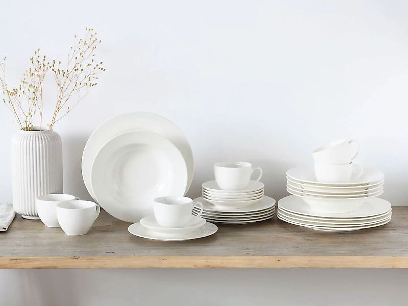 CreaTable Kombiservice »Fleur Royal«, (Set, 30 tlg.), extrem dünn, leicht, günstig online kaufen