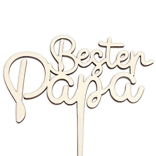 Geburtstagsfee Dekofigur Cake Topper, Gravierter Holz-Schriftzug günstig online kaufen