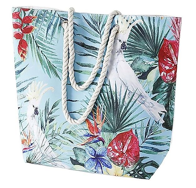 BOLTZE Strandtasche Strandtasche Strandtasche Badetasche mit Papagei und Pa günstig online kaufen