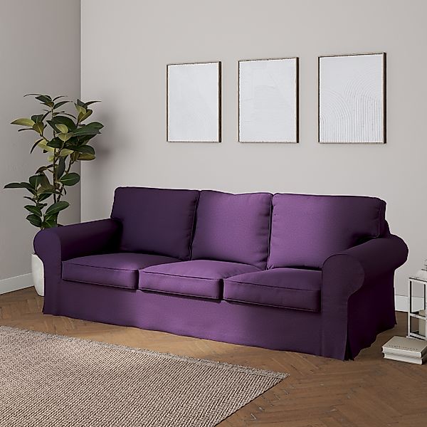 Bezug für Ektorp 3-Sitzer Sofa nicht ausklappbar, violett, Sofabezug für Ek günstig online kaufen