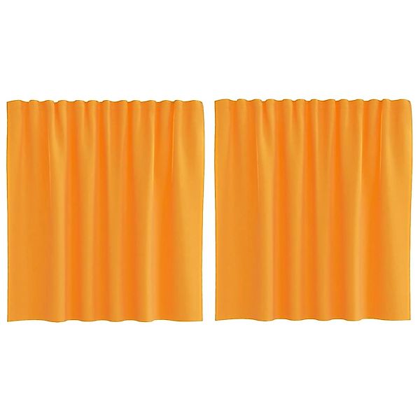 vidaXL Voile Vorhänge mit Stangentaschen 2 Stk Orange 4102191 günstig online kaufen