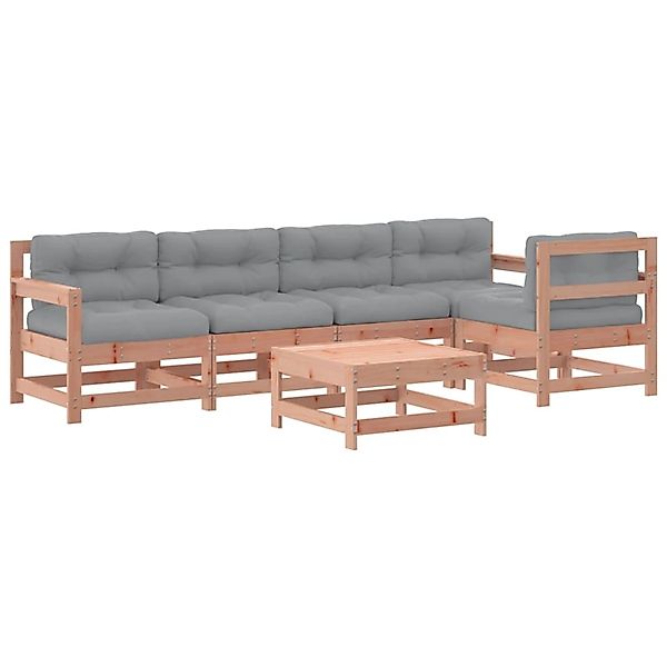 vidaXL 6-Tlg Garten-Lounge-Set mit Kissen Massivholz Douglasie 3186002 günstig online kaufen