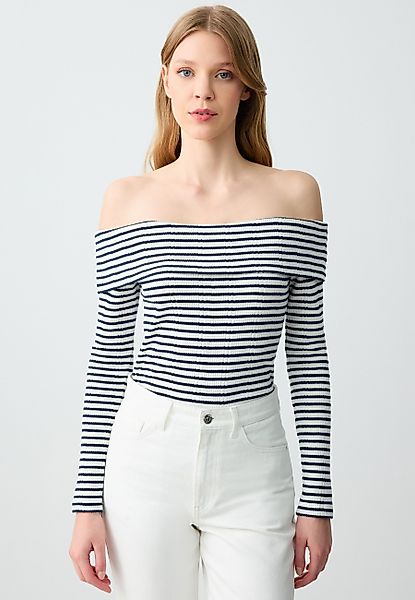 Jimmy Key Strickpullover Slim Fit Langarm-Strickbluse günstig online kaufen