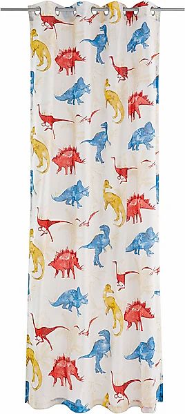OTTO home Gardine »DINO« Ösen 1 Stk. tlg. Kindergardine, einseitig mit Dino günstig online kaufen