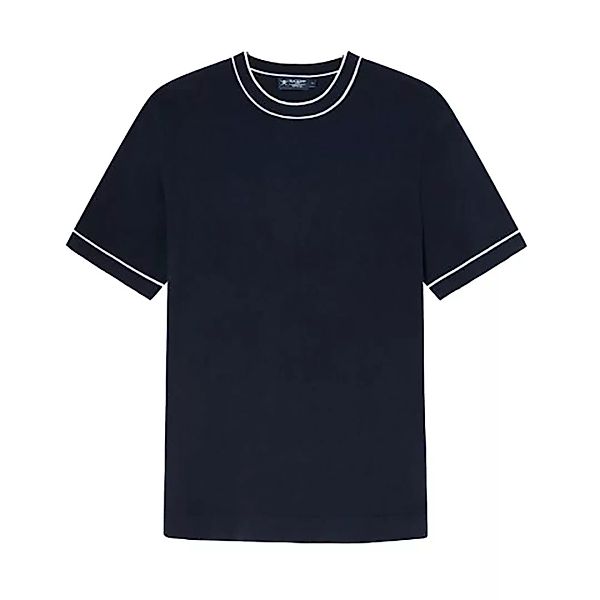 Hackett Knitted Cotton&silk Kurzärmeliges T-shirt L Navy günstig online kaufen