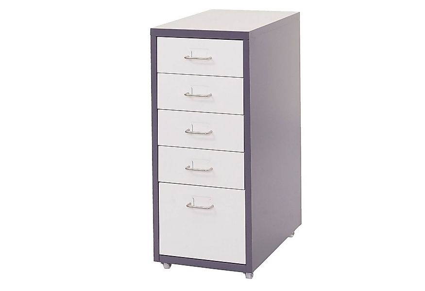 MCW Rollcontainer T851-5, 5 Schubladen mit Vollauszug, mit Etiketten und Et günstig online kaufen