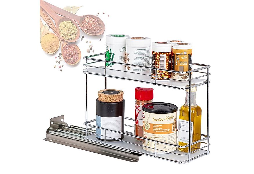 ONVAYA Gewürzregal ausziehbar, Gewürzständer aus Edelstahl günstig online kaufen