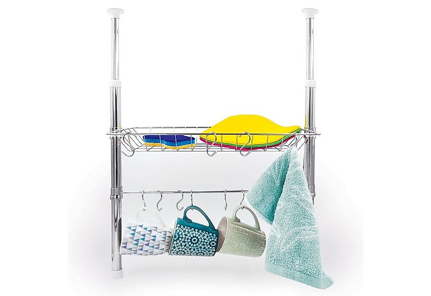 DM-Handel Küchenregal Teleskop Regal Küchenregal Teleskopregal ohne Bohren, günstig online kaufen