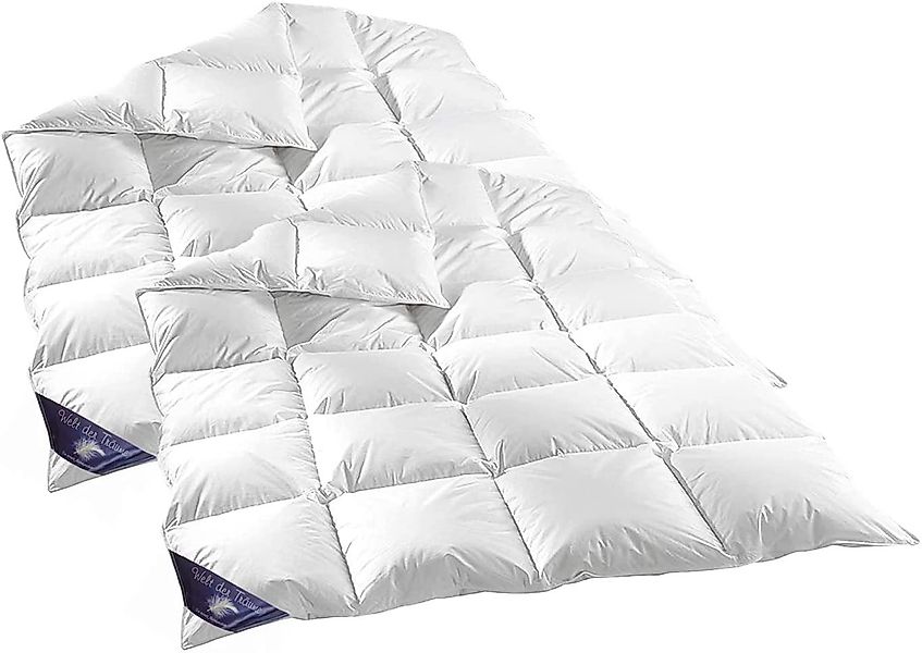 Welt der Träume Daunenbettdecke 2 St. (Set) 60% 135x200 cm, 1400 Gr., Füllu günstig online kaufen