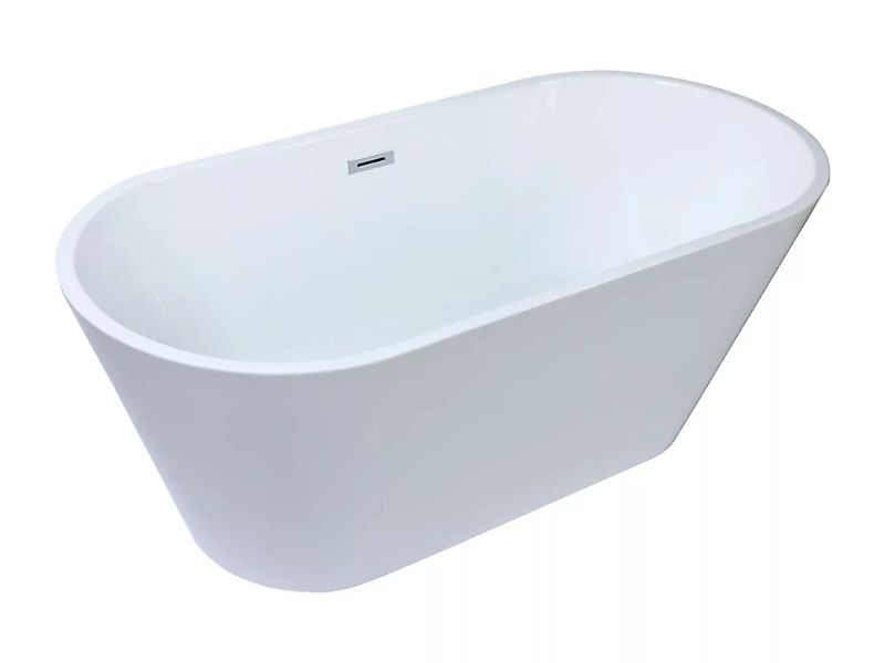 Freistehende Badewanne - 201 L - 150 x 70 x 85 cm - Weiß - TWIGGY günstig online kaufen