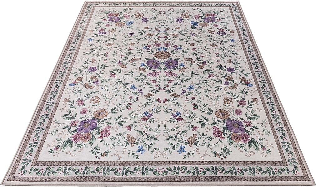 Gino Falcone Orientteppich »Viola GF045«, rechteckig, 3 mm Höhe, in Pastell günstig online kaufen