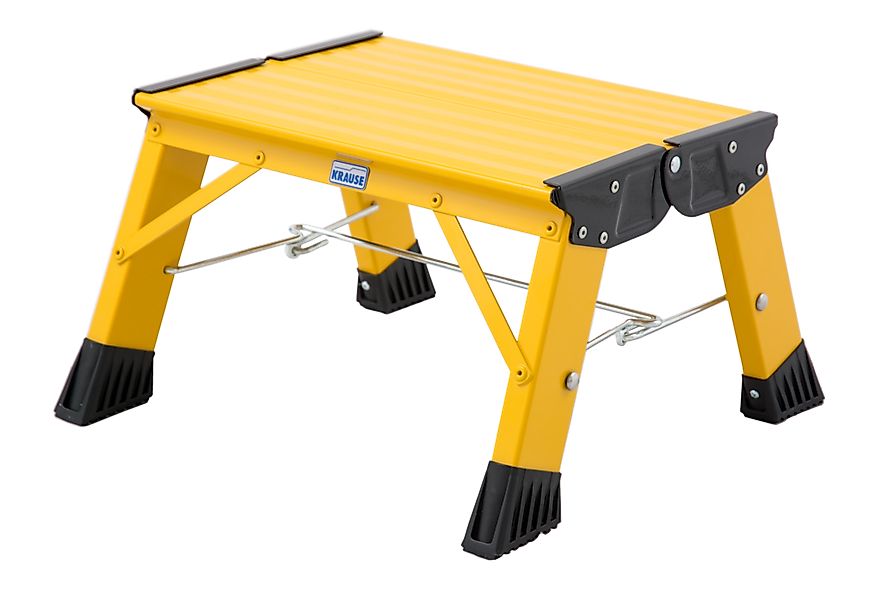 KRAUSE Trittleiter "Treppy Plusline gelb" Aluminium, 1x1 Stufen, Arbeitshöh günstig online kaufen