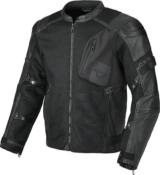 Macna Motorradjacke Olsan Solid perforierte Motorrad Leder- / Textiljacke P günstig online kaufen