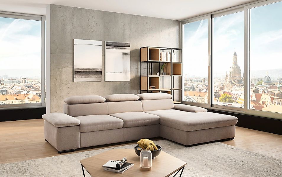 sit&more Ecksofa "Alcudia L-Form" wahlweise mit Bettfunktion günstig online kaufen