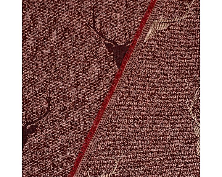 SCHÖNER LEBEN. Stoff Dekostoff Landhausstoff Wendestoff Hirschkopf Geweih r günstig online kaufen