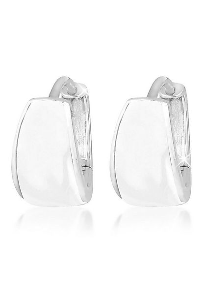 Elli Paar Creolen Creolen Emaille Basic Zeitlos 925 Silber günstig online kaufen