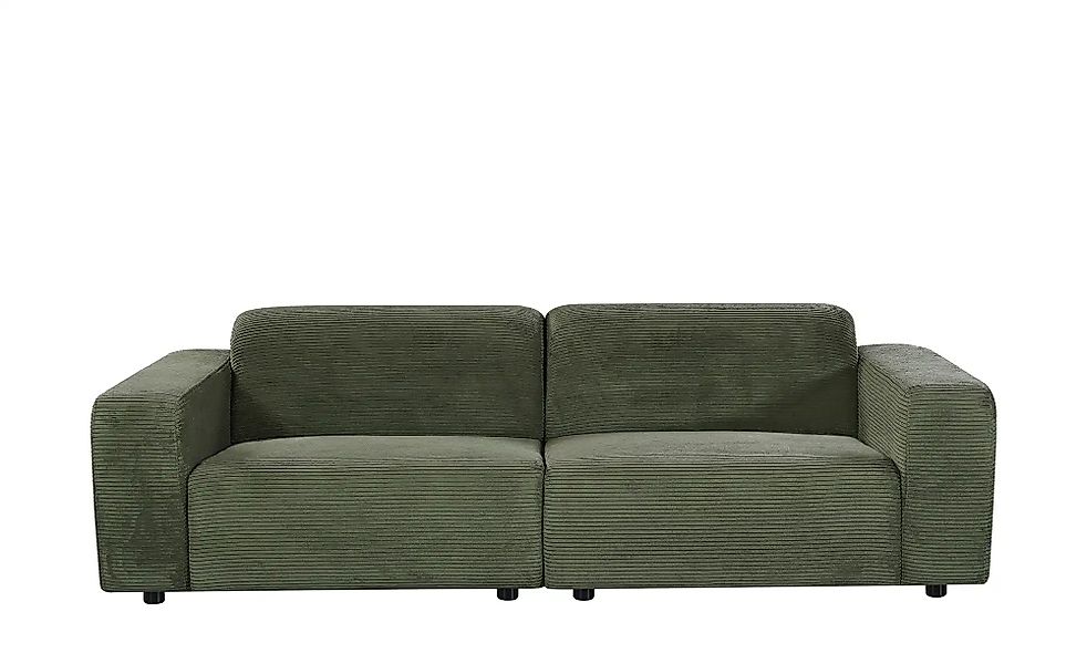 uno Einzelsofa aus Cord Sani ¦ grün ¦ Maße (cm): B: 243 H: 72 T: 105.0 Pols günstig online kaufen