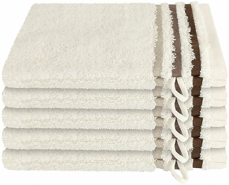 Schiesser Waschhandschuh "Skyline Color aus 100 % Baumwolle mit eleganter S günstig online kaufen