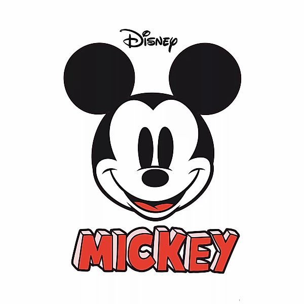 Disney Wandtattoo Mickey Mouse Schwarz-Weiß und Rot 127 x 200 cm 612435 günstig online kaufen